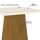 Mesa De Jantar Dora 90cm 4 Cadeiras Vega - Nature/off White/
