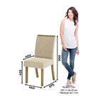 Mesa De Jantar Dora 90cm 4 Cadeiras Vega - Nature/off White/