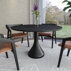 Mesa De Jantar Dubai 110 Cm - Tampo Em Lamina
