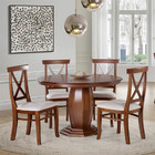 Mesa De Jantar Dubai Redonda 1 10 Mts Verniz Imbuia