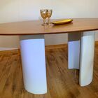 Mesa De Jantar Duo Modelar Oval 160x90cm Laca