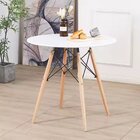 Mesa De Jantar Eames Eiffel 70cm Redonda Design Moderno Branco