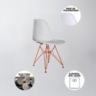 Mesa De Jantar Eames Eiffel Quadrada Preta 90cm Com 4 Cadeira