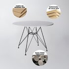 Mesa De Jantar Eames Redonda 90cm Up Home Branco