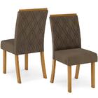 Mesa De Jantar Egípcio Com 8 Cadeiras Vitória H02 Nat/off/beg