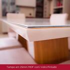 Mesa De Jantar Egípcio Com 8 Cadeiras Vitória H02 Nat/off/beg