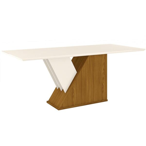 Mesa De Jantar Egípcio Com 8 Cadeiras Vitória H02 Nat/off/lin