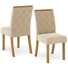 Mesa De Jantar Egípcio Com 8 Cadeiras Vitória H02 Nat/off/lin