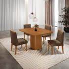 Mesa De Jantar Eloise 90cm Tampo Mdf Laminado Canto Copo Com