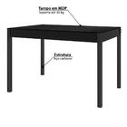 Mesa De Jantar Em Aço, Madeira E Tampo De Vidro C/ 4 Cadeiras