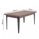 Mesa De Jantar Em Aço Tampo Bp Melamínico Espanha Espresso Mó