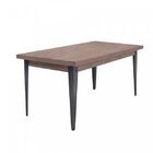 Mesa De Jantar Em Aço Tampo Bp Melamínico Espanha Espresso Mó