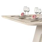 Mesa De Jantar Escala Tampo Chanfrado 136x136 - Pr Móveis