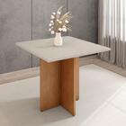 Mesa De Jantar Esra Off White Cedro 4 Lugares