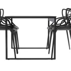 Mesa De Jantar Estilo Industrial  C/ Cadeira Allegra 4 Unidad