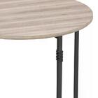 Mesa De Jantar Estilo Industrial Liz Carvalho Preto Nb Milani