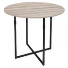 Mesa De Jantar Estilo Industrial Liz Carvalho Preto Nb Milani