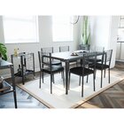 Mesa De Jantar Estrutura Em Aço 140x80cm Rio Preto