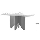 Mesa De Jantar Evora 120cm Mdf Canto Copo E Com 4 Cadeiras At