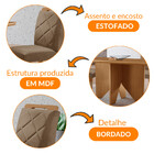 Mesa De Jantar Evora 120cm Mdf Canto Copo E Com 4 Cadeiras Me