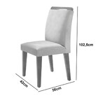 Mesa De Jantar Evora 90cm Mdf Canto Copo E Com 4 Cadeiras Ath