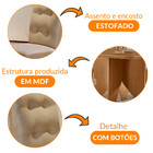 Mesa De Jantar Evora 90cm Mdf Canto Copo E Com 4 Cadeiras Car