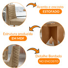 Mesa De Jantar Evora 90cm Mdf Canto Copo E Com 4 Cadeiras Saf