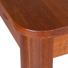 Mesa De Jantar Extensível 1200-1600 Madeira Maciça Zuzu Artem