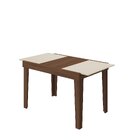 Mesa De Jantar Extensível 140 Cm Naturalle Imbuia/off White