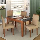 Mesa De Jantar Extensível 140 Cm Naturalle Naturale/preto