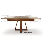 Mesa De Jantar Extensível 178x78cm Tampo Vidro Atena Pinhão