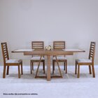 Mesa De Jantar Extensível 178x78cm Tampo Vidro Atena Pinhão