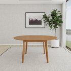 Mesa De Jantar Extensível Redonda Com 4 Cadeiras Madeira Maci