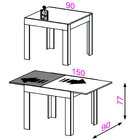 Mesa De Jantar Extensível Tm37 Dalla Costa