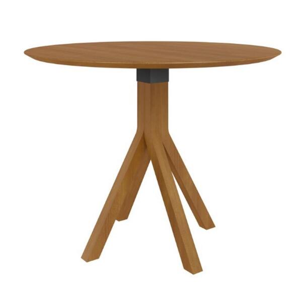 Mesa De Jantar Fit Artemobili Redonda 100 Cm Madeira Maciça C