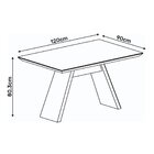 Mesa De Jantar Fit Tampo Chanfrado Com Moldura Dj Móveis