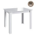 Mesa De Jantar Fixa Multiuso 100x70 Cm Em Mdp - Branco