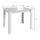 Mesa De Jantar Fixa Multiuso 100x70 Cm Em Mdp - Branco