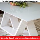 Mesa De Jantar Flora 200 Cm Retangular Borda Reta Madeira Vid