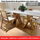 Mesa De Jantar Flora 220 Cm Retangular Borda Reta Madeira Vid