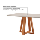 Mesa De Jantar Floripa Madeira Maciça 120x80cm Tampo Retângul