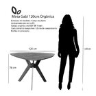 Mesa De Jantar Gabi Em Madeira Maciça E Tampo Em Formato Orgâ