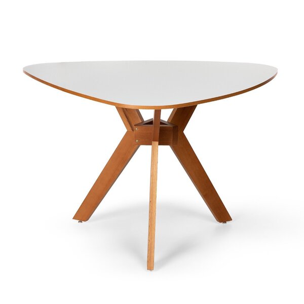 Mesa De Jantar Gabi Em Madeira Maciça E Tampo Em Formato Orgâ