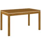 Mesa De Jantar Gana Com 6 Cadeiras Vitória H02 Nat/off/bege -