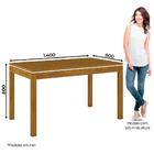 Mesa De Jantar Gana Com 6 Cadeiras Vitória H02 Nat/off/bege -