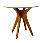 Mesa De Jantar Gataíba Com Base Carvalho E Tampo De Madeira -