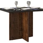 Mesa De Jantar Hera Tampo Chanfrado Com Vidro 108,5 Cm X 90 C