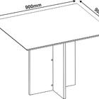 Mesa De Jantar Hera Tampo Chanfrado Madeira Dj Móveis