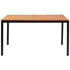 Mesa De Jantar I06 Madeira Taeda 120x76 Cm Aço Preto Dmobilia