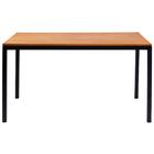 Mesa De Jantar I06 Madeira Taeda 120x76 Cm Aço Preto Dmobilia